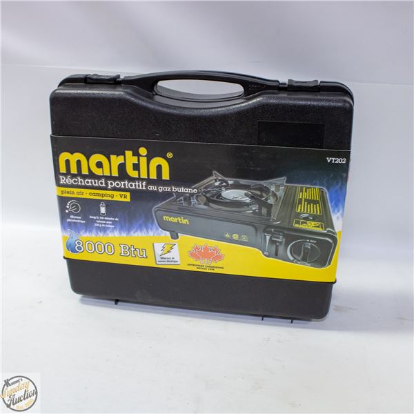 NEW MARTIN RECHARGEABLE BUTANE CAMPING STOVE