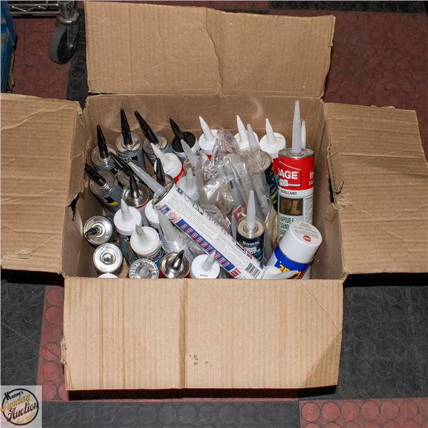 LARGE LOT OF CHAULKING AND SEALANT