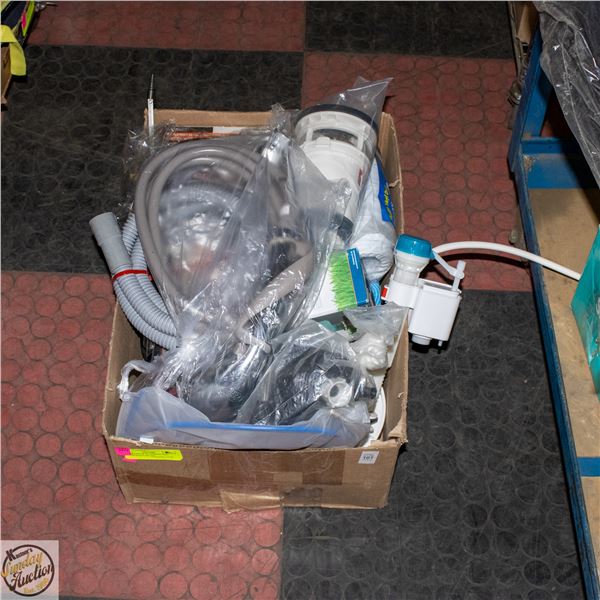 LARGE LOT OF PLUMBING AND BATHROOM SUPPLIES