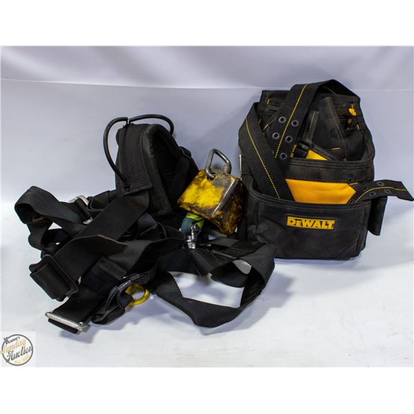 DEWALT TOOL BELT CADDY + FALL ARREST GEAR