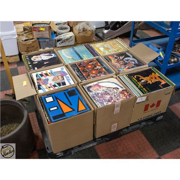 PALLET OF RECORDS: ROCK, POP, COUNTRY & MORE