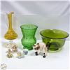 Image 1 : LOT OF ESTATE GLASSWARE AND DECORATIONS