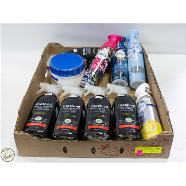 LOT OF NEW CLEANING PRODUCTS