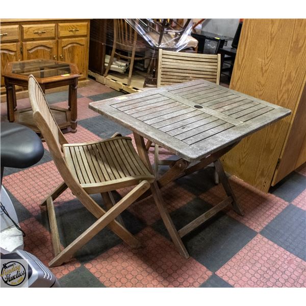 VINTAGE PATIO SET SOLID WOOD