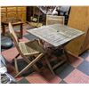 Image 1 : VINTAGE PATIO SET SOLID WOOD
