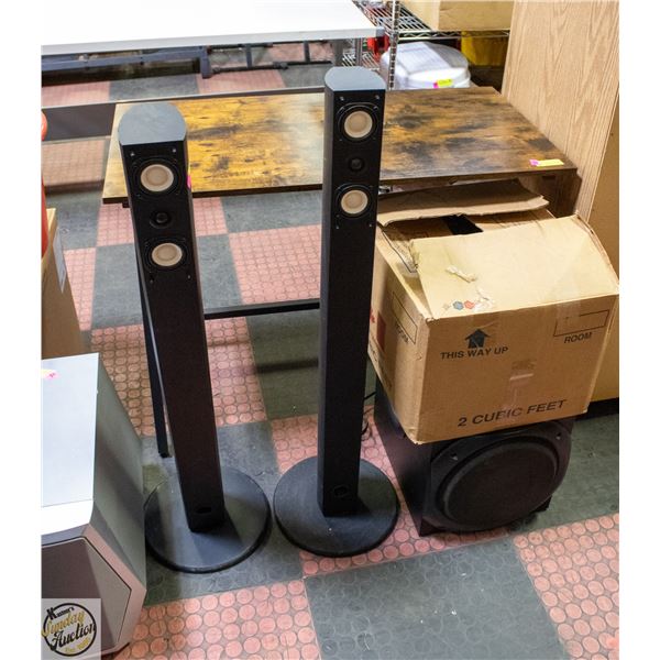 2 YAMAHA TOWER SPEAKERS MODEL NS-AP7800BLF