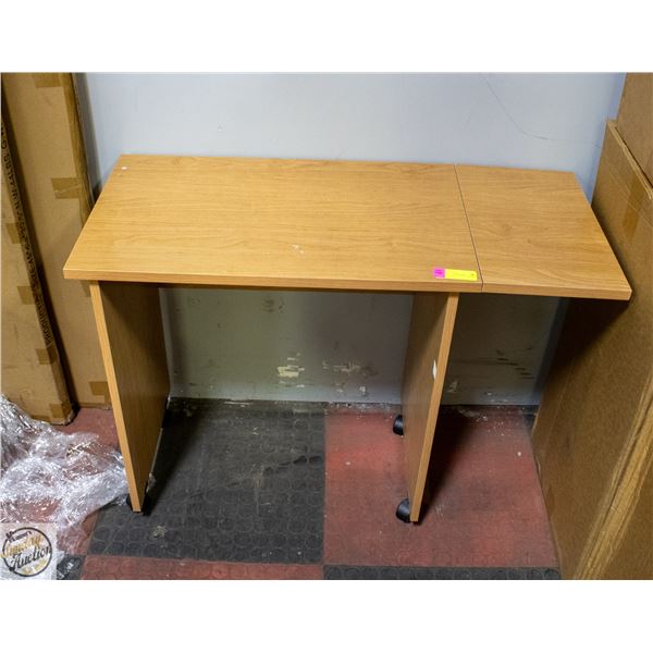 ROLLING CART WITH FLIP DOWN TABLE 26"X26"X16"