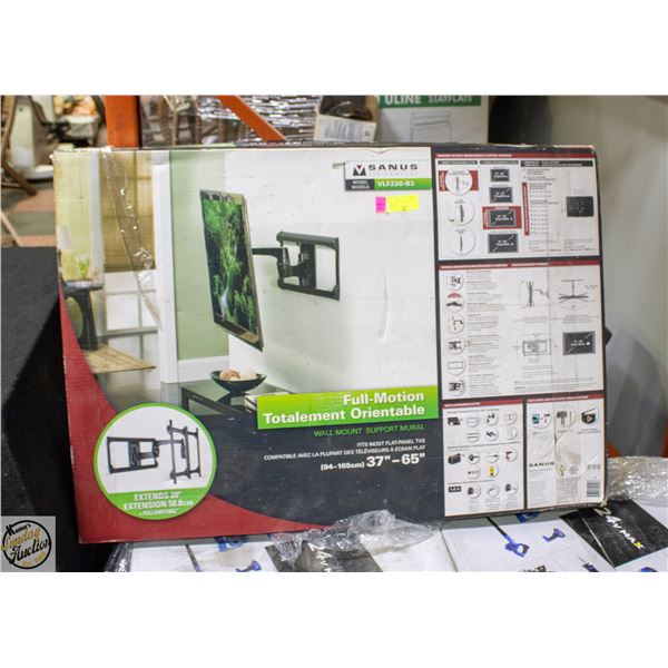 SANUS FULL MOTION WALL MOUNT- 37-65" TVS- NEW