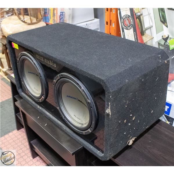 MTX AUDIO JACKHAMMER DUEL SUBWOOFER JH551-X2D