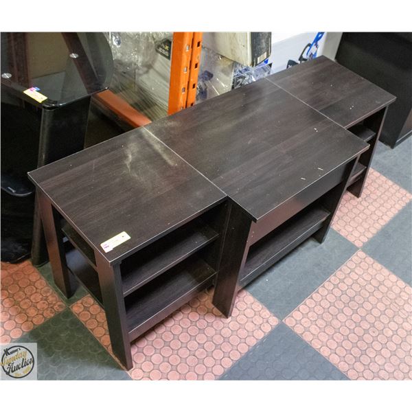 WOOD ENTERTAINMENT UNIT 50"X19"X19" HIGH