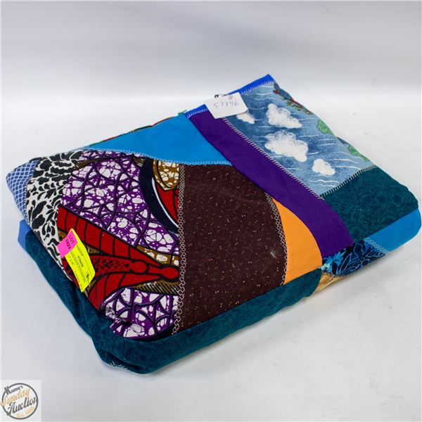 NEW HAND-MADE PATCHWORK QUILT 57" X 46"