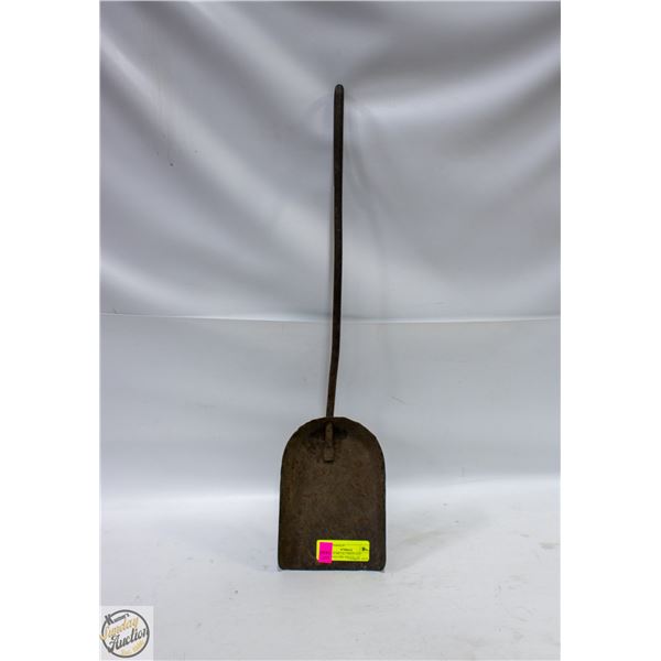 ANTIQUE METAL FIREPLACE COAL+ASH FIRE SHOVEL 24"