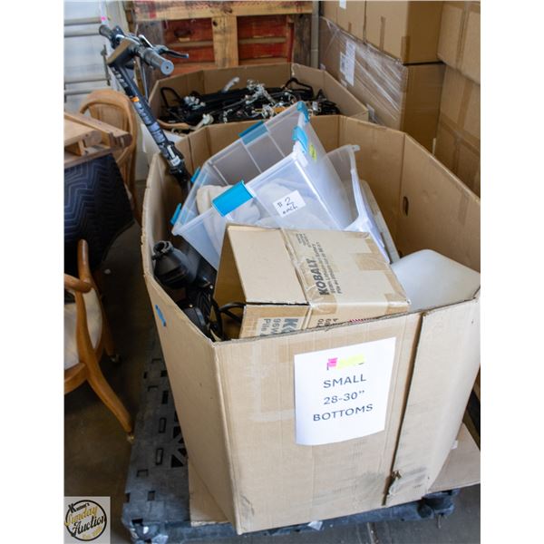 PALLET OF VARIOUS ITEMS THAT DON'T MEET KASTNERS