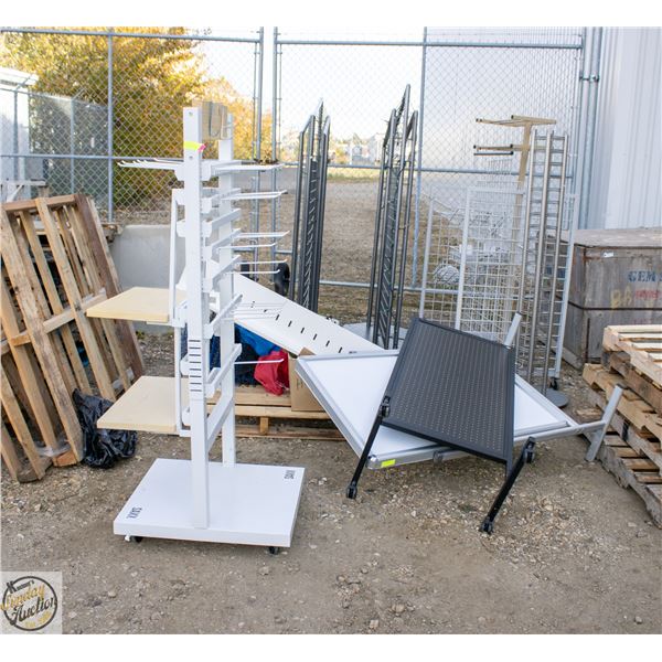 LARGE SELECTION OF STORE FIXTURES AND ACCESSORIES
