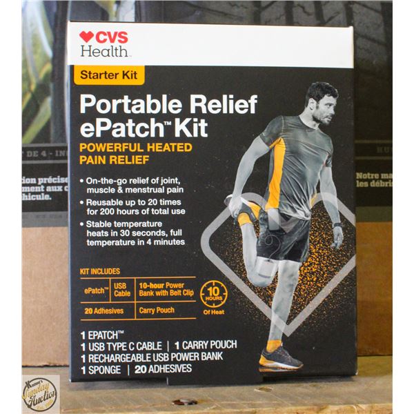 CVS HEALTH STARTER KIT PORTABLE RELIEF EPATCH KIT