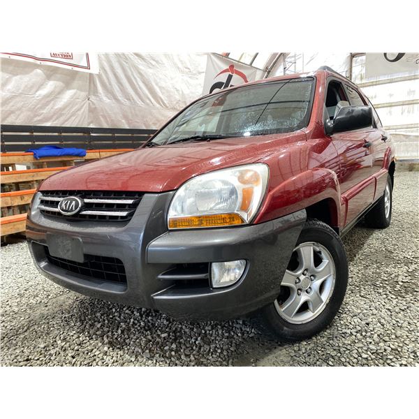 PARKSVILLE - 2007 KIA SPORTAGE RED 215233 KMS - 301062-2