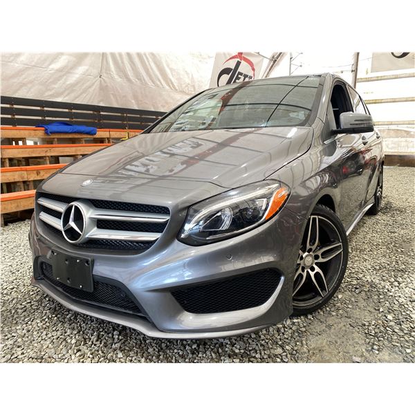 "NO RESERVE" - 2017 MERCEDES-BENZ B 250 GREY 38274 KMS - 413250A-3