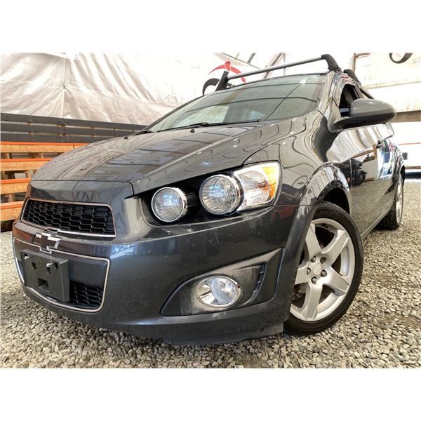 PARKSVILLE - 2016 CHEVROLET SONIC GREY 166222 KMS - 127576-1