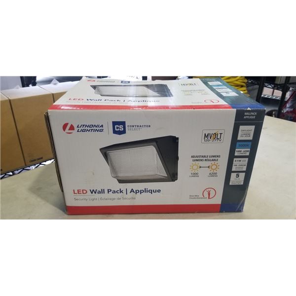 LITHONIA LIGHTING LED WALL PACK SECURITY LIGHT. WORKING