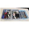 Image 2 : 3 TRAYS OF TOOLS INCLUDING WRENCHES, RATCHET, PLIERS, SCRAPPERS ETC