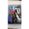 Image 3 : 3 TRAYS OF TOOLS INCLUDING WRENCHES, RATCHET, PLIERS, SCRAPPERS ETC