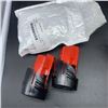 Image 1 : 2 NEW 12V 3A POWER TOOL BATTERIES COMPATIBLE WITH MILWAUKEE M12
