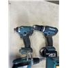 Image 3 : 4 MAKITA DRILLS W/ 2 BATTERY CHARGERS - NO BATTERIES