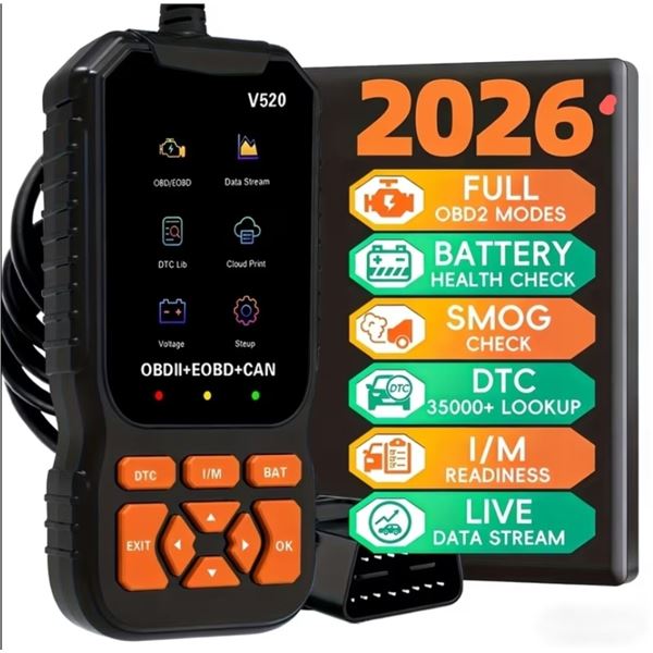 NEW 2026 PROFESSIONAL UPGRADED OBD 2 AUTOMOTIVE DIAGNOSTIC CODE SCANNER