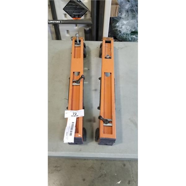 PAIR OF RIDGID STAND BRACKETS