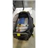Image 2 : FISHING TACKLE BAG FULL OF ORGANIZERS CONTAING BAIT CASTING AND RIVER GEAR