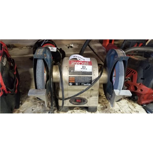 RYOBI DUAL 8 INCH BENCH GRINDER