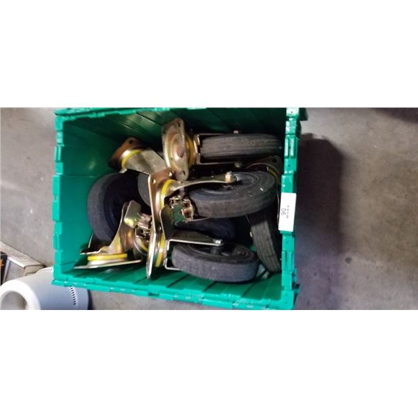 2 SETS OF 8 INCH SWIVEL CASTER WHEELS
