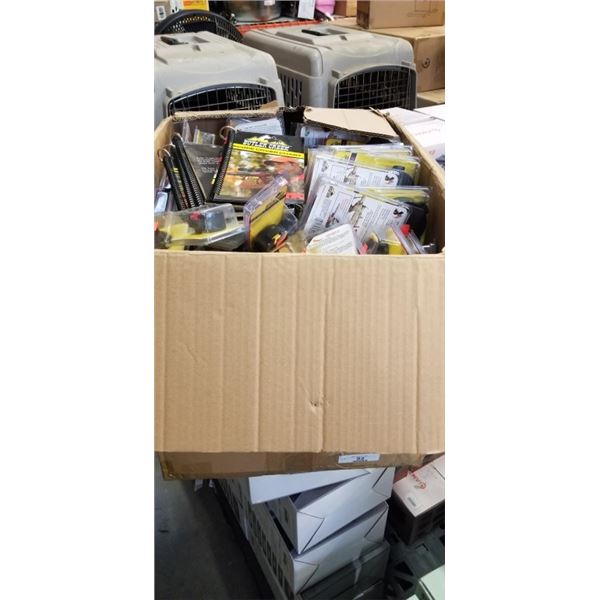 APPROX 300 PLUS NEW RIFLE SCOPE COVERS, AND COVER CHART BOOKS, RETAIL $11-$15 EACH