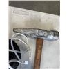 Image 2 : VINTAGE HANGING LIGHTS AND SLEDGE HAMMER