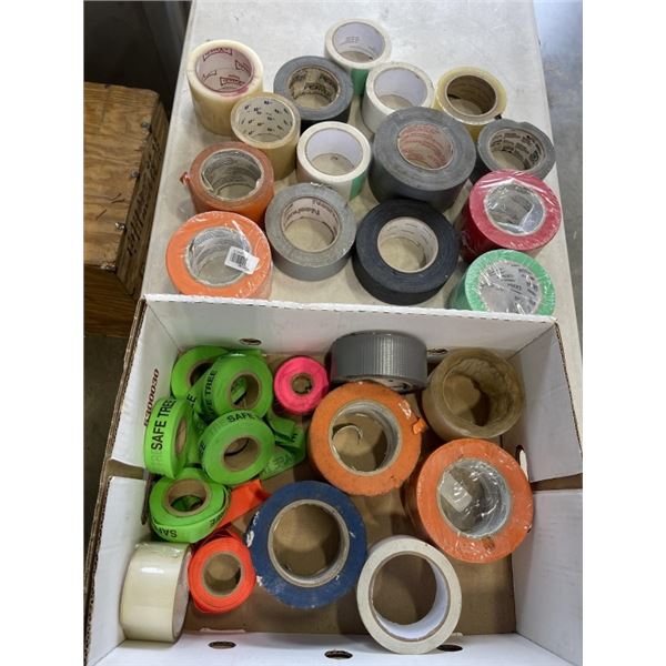 TRAY OF VARIOUS TAPES