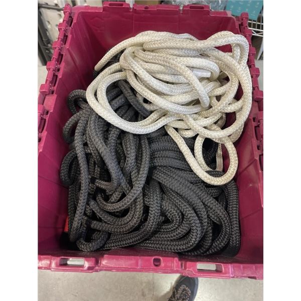 TUBE OF CLIMBING ROPES