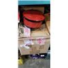 Image 1 : CASE OF LILY PAD FOUNTAIN PADS AND PLASTIC SOUP BOWL WITH LID