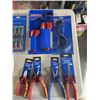 Image 2 : NEW WESTWARD TOOLS INCLUDING 14" HALF ROUND BASTARD FILE, LONG HOSE GRIP DOUBLE X PLIERS 5/16", 9 PI