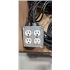 Image 3 : 2 HEAVY DUTY EXTENSION CORDS. 1 HAS 4 OUTLETS.