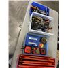Image 1 : 4 TRAYS OF TOOLS INCLUDING MEASURING TAPES, RATCHETS, HIGHWAY EMERGENCY REFLECTOR LIGHTS ETC