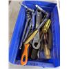 Image 2 : 4 TRAYS OF TOOLS INCLUDING MEASURING TAPES, RATCHETS, HIGHWAY EMERGENCY REFLECTOR LIGHTS ETC