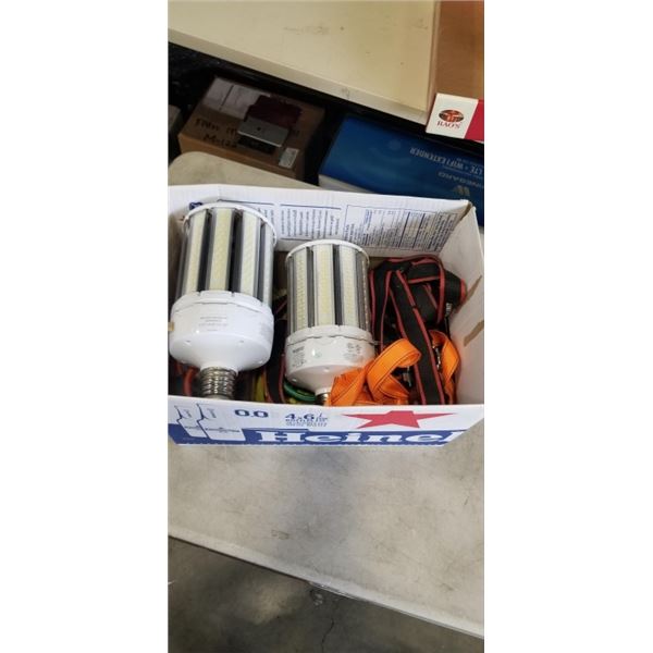BOX WITH GAS VALVE, 2 LED LIGHTS, STRAPPING ETC