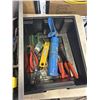 Image 3 : 2 TOTES OF TOOLS INCLUDING TROWELS, WRENCHES, SCREWDRIVERS, ALLEN KEYS, SQUARE, ETC