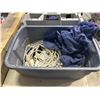 Image 5 : 2 TOTES OF TOOLS INCLUDING TROWELS, WRENCHES, SCREWDRIVERS, ALLEN KEYS, SQUARE, ETC