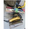 Image 3 : ARMY DUFFLE BAG WITH TOOL CONTENTS INCLUDING CIRCULAR SAW, RYOBI SANDER ETC