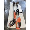 Image 4 : 2 BLACK AND DECKER CORDLESS WEEDEATERS, NO BATTEIRES