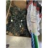 Image 2 : 3 BOXES OF CHRISTMAS DECOR AND LIGHTS, AND ROLLS OF WRAPPING PAPER