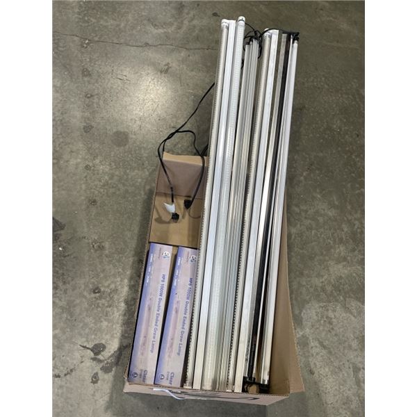 2 HPS 1000W DOUBLE ENDED GROW LAMPS AND 6 LED GROW LAMPS