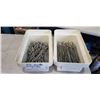 Image 1 : 2 TRAYS OF 10 INCH WOOD SCREWS