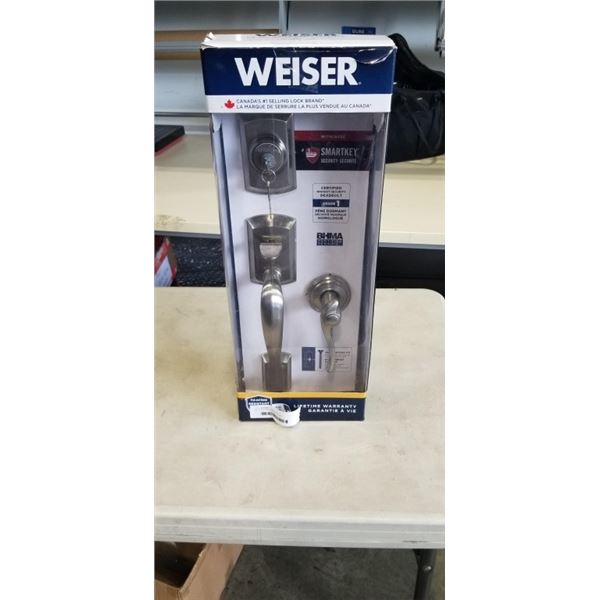 WEISER STAINLESS ENTRY SET